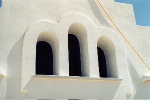 arches on a church
